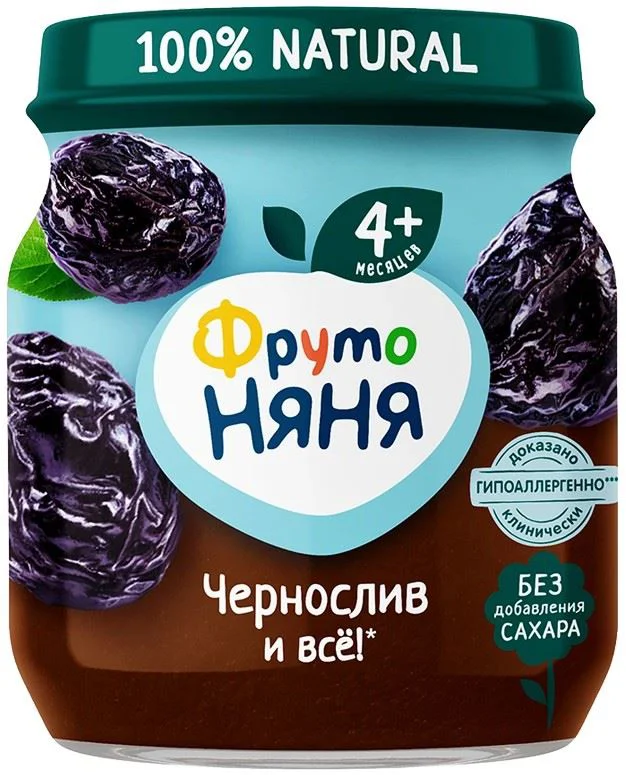 image for Piure ФрутоНяня de prune uscate (4+ luni), 100 g foto