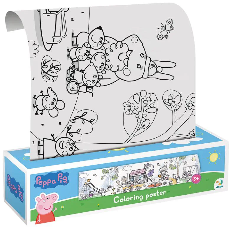 image for Poster de colorat Dodo Peppa Pig: Timp de joaca, 70 cm foto
