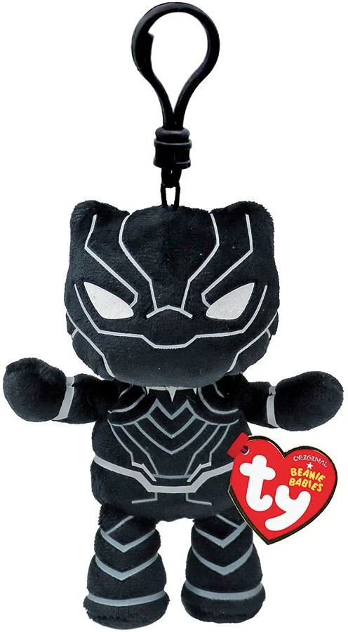 Jucarie breloc TY Beanie Babies Pantera Neagra, 12 cm foto