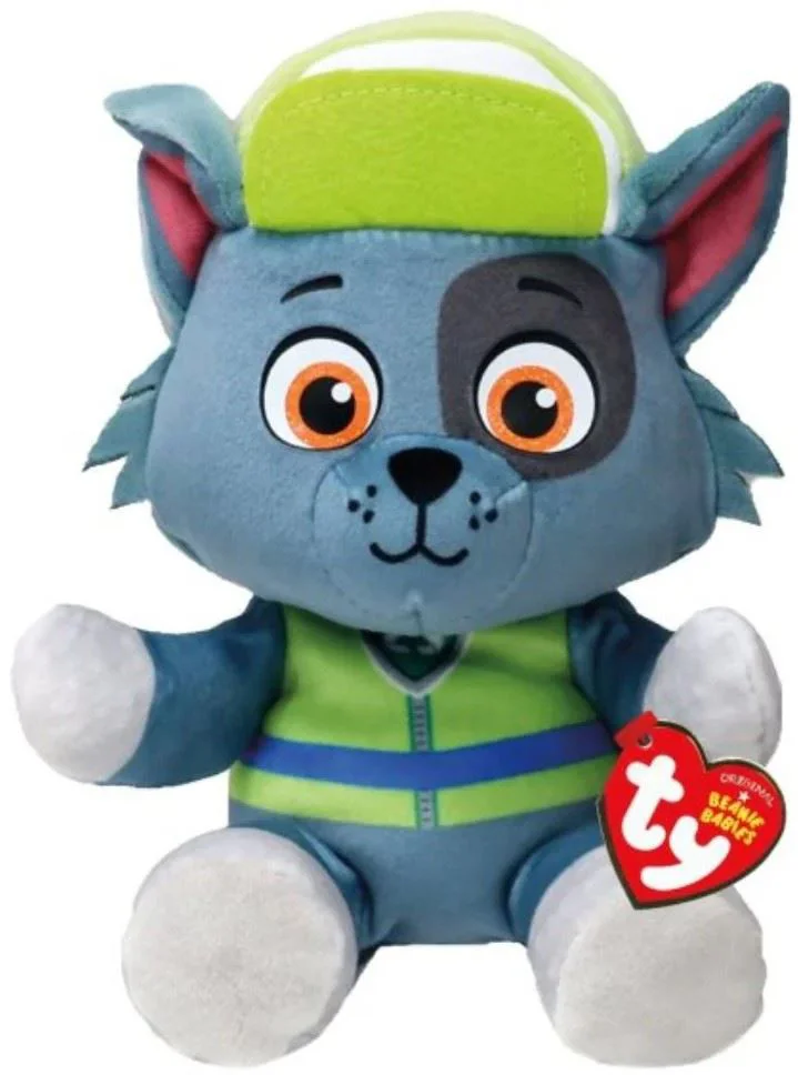 Jucarie de plus TY Beanie Babies Paw Patrol Rocky, 15/20 cm foto