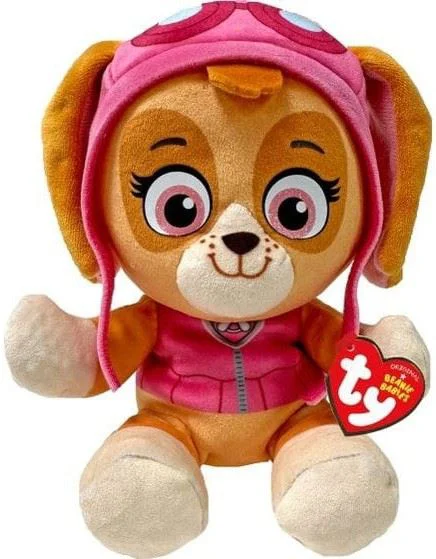 Jucarie de plus TY Beanie Babies Paw Patrol Skye, 15/20 cm foto