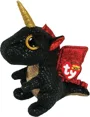 Jucarie de plus TY Beanie Boos Dragonul negru Grindal, 15 cm foto