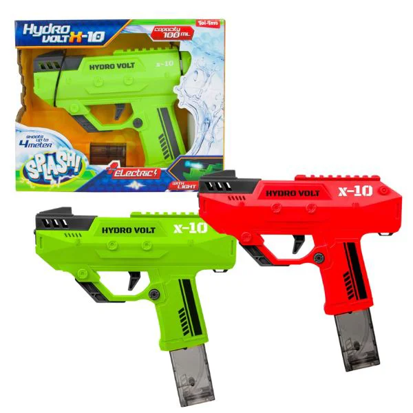 image for Пистолет водяной Toi-Toys Hydro Volt X10 с подсветкой, в ассорт. foto