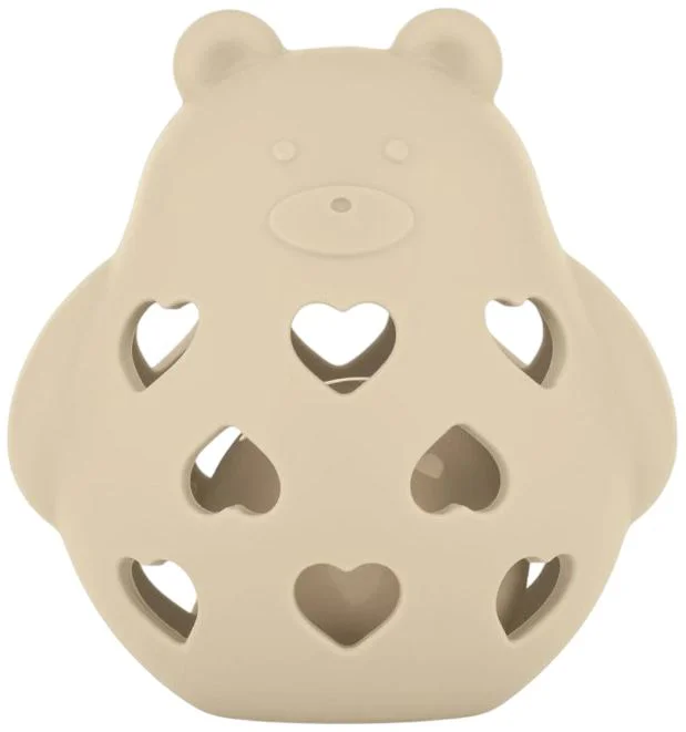 Силиконовая погремушка Petite&Mars Bear Basil Desert Sand foto