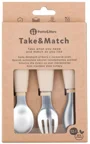 Set tacamuri din otel inoxidabil Petite&Mars Take&Match Desert Sand (12+ luni) foto
