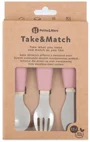 Set tacamuri din otel inoxidabil Petite&Mars Take&Match Dusty Rose (12+ luni) foto