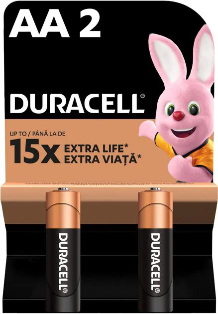 image for Baterii Duracell tip AA, 2 buc. foto