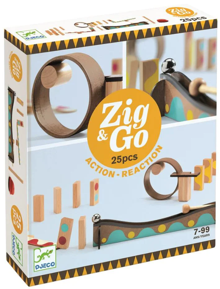 Set de constructie Djeco Zig & Go, 25 el. foto