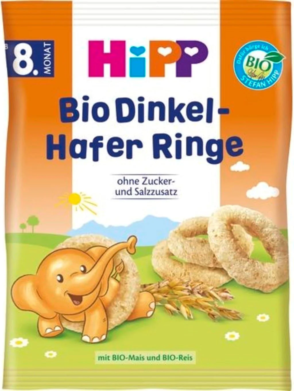 image for Кольца HiPP из овсяных хлопьев (8+ мес.), 30 г foto