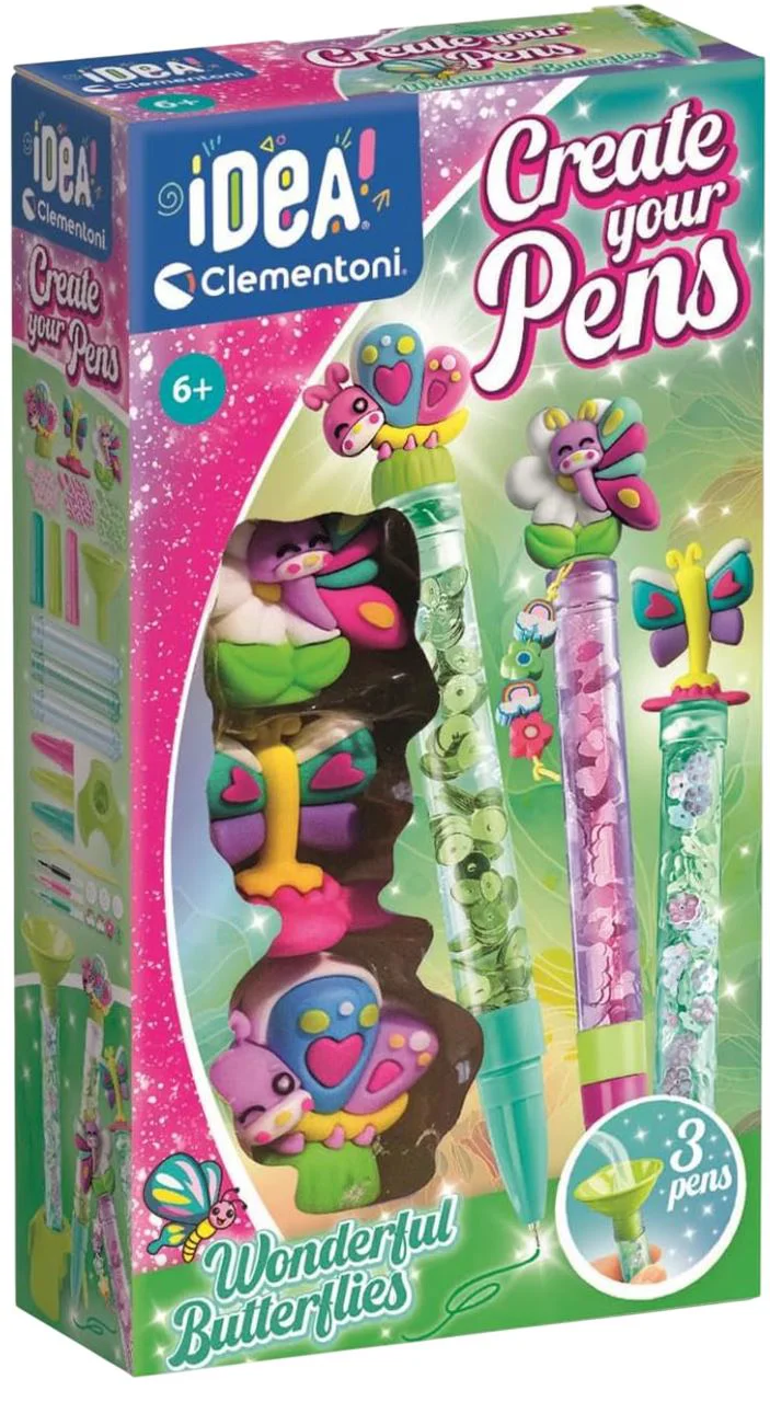 image for Игровой набор Clementoni Создай свои собственные ручки: Бабочка foto