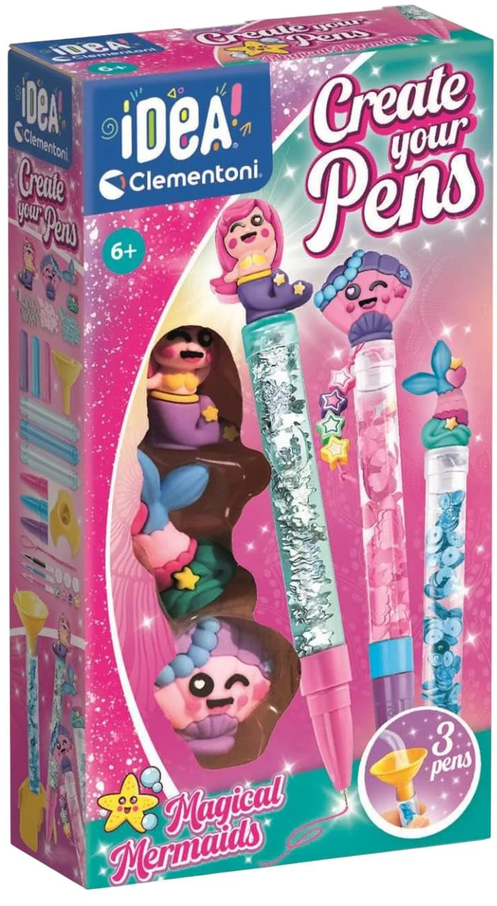 image for Игровой набор Clementoni Создай свои собственные ручки: Русалки foto