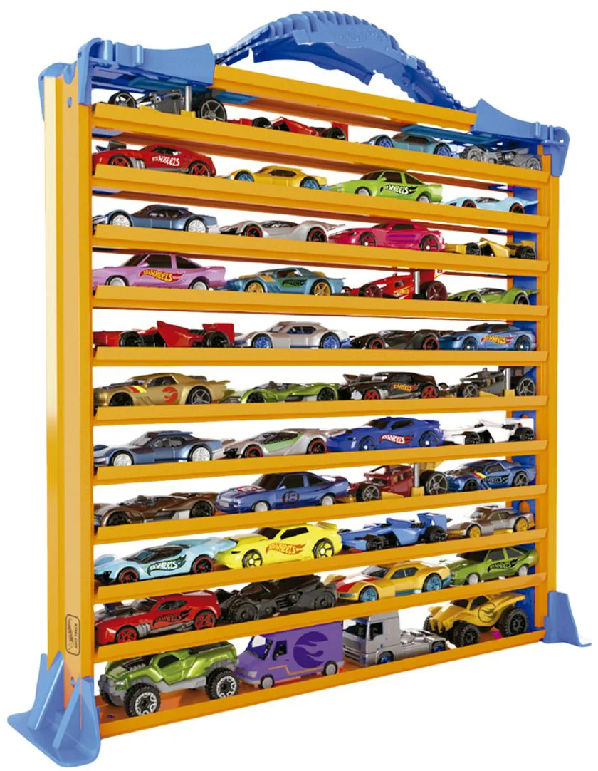 Garaj portabil Hot Wheels pentru depozitarea a 44 masini foto