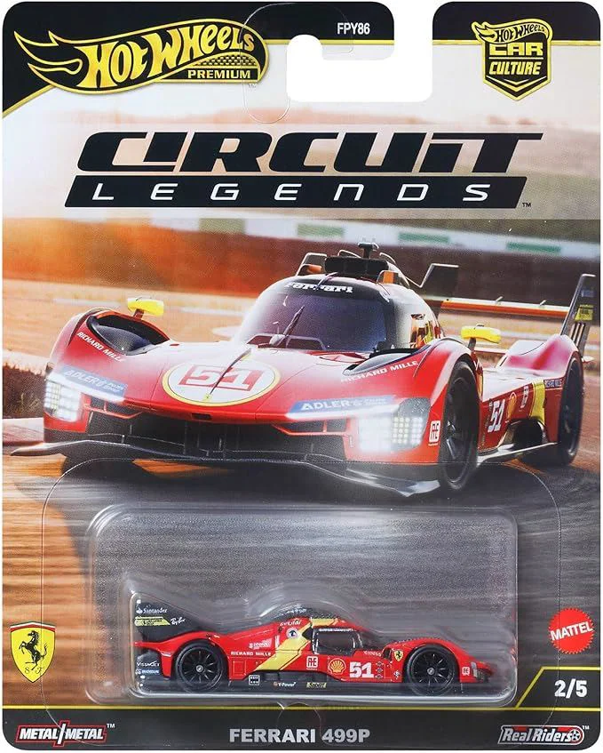 Masinuta Hot Wheels Circuit Legends Ferrari 499P 1:64 foto