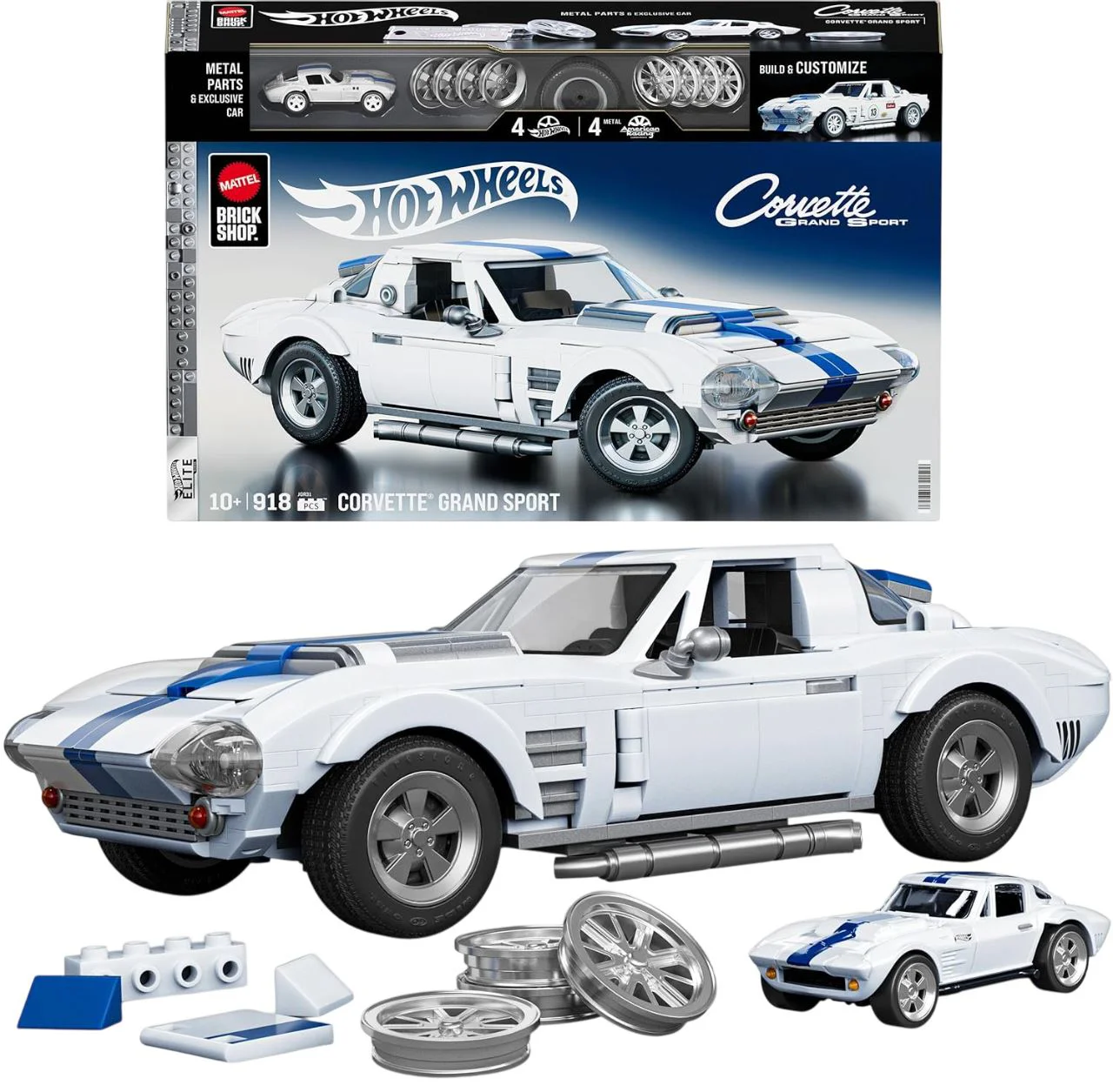 image for Конструктор Hot Wheels Corvette Grand Sport 1:16 foto