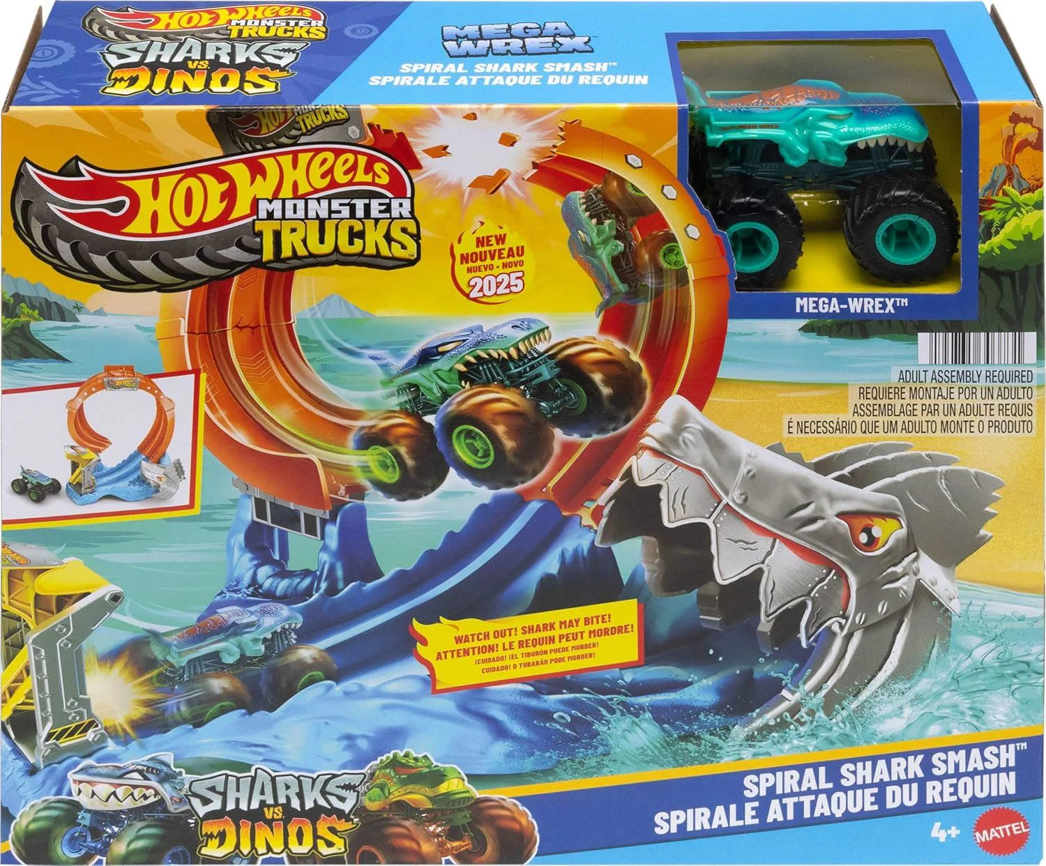 image for Игровой набор Hot Wheels Атака акулы с машинкой Mega-Wrex 1:64 foto