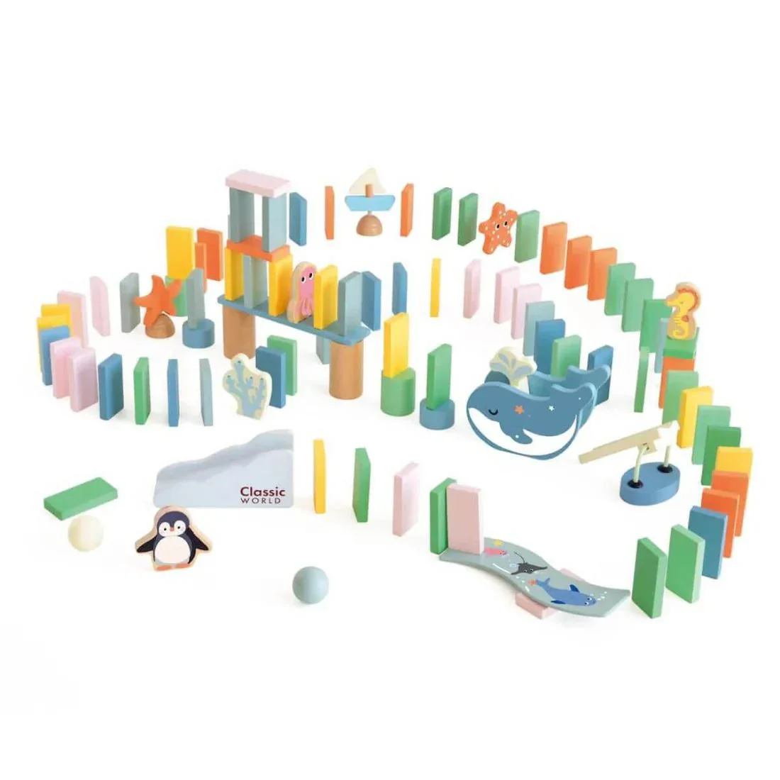 image for Joc din lemn Classic World Domino Ocean foto
