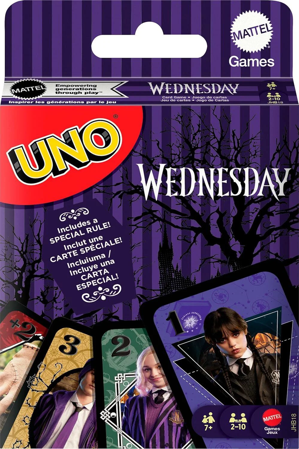 image for Joc de carti UNO Mattel Wednesday foto