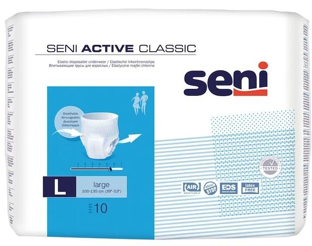 image for Chiloti absorbanti de unica folosinta Seni Active Classic (marimea L), 10 buc. foto