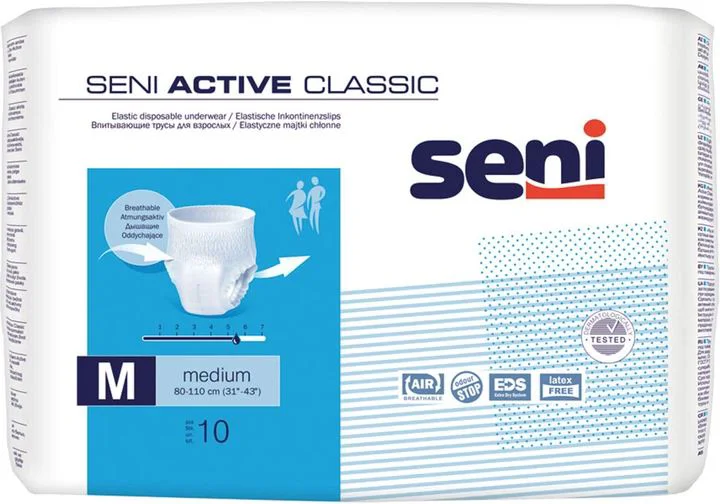 image for Chiloti absorbanti de unica folosinta Seni Active Classic (marimea M), 10 buc. foto