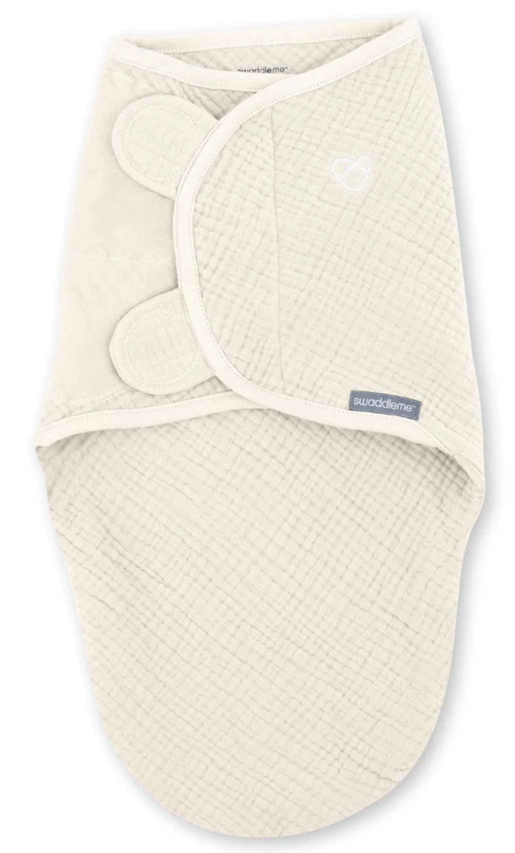 Sistem de infasare Ingenuity Swaddle Me Cream din muselina (0-3 luni) foto