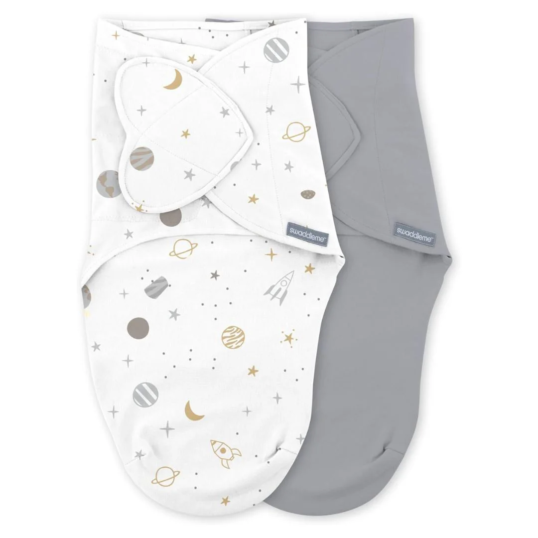 Set 2 sisteme de infasare Ingenuity Swaddle Me Sunset Space Monogram (0-3 luni) foto