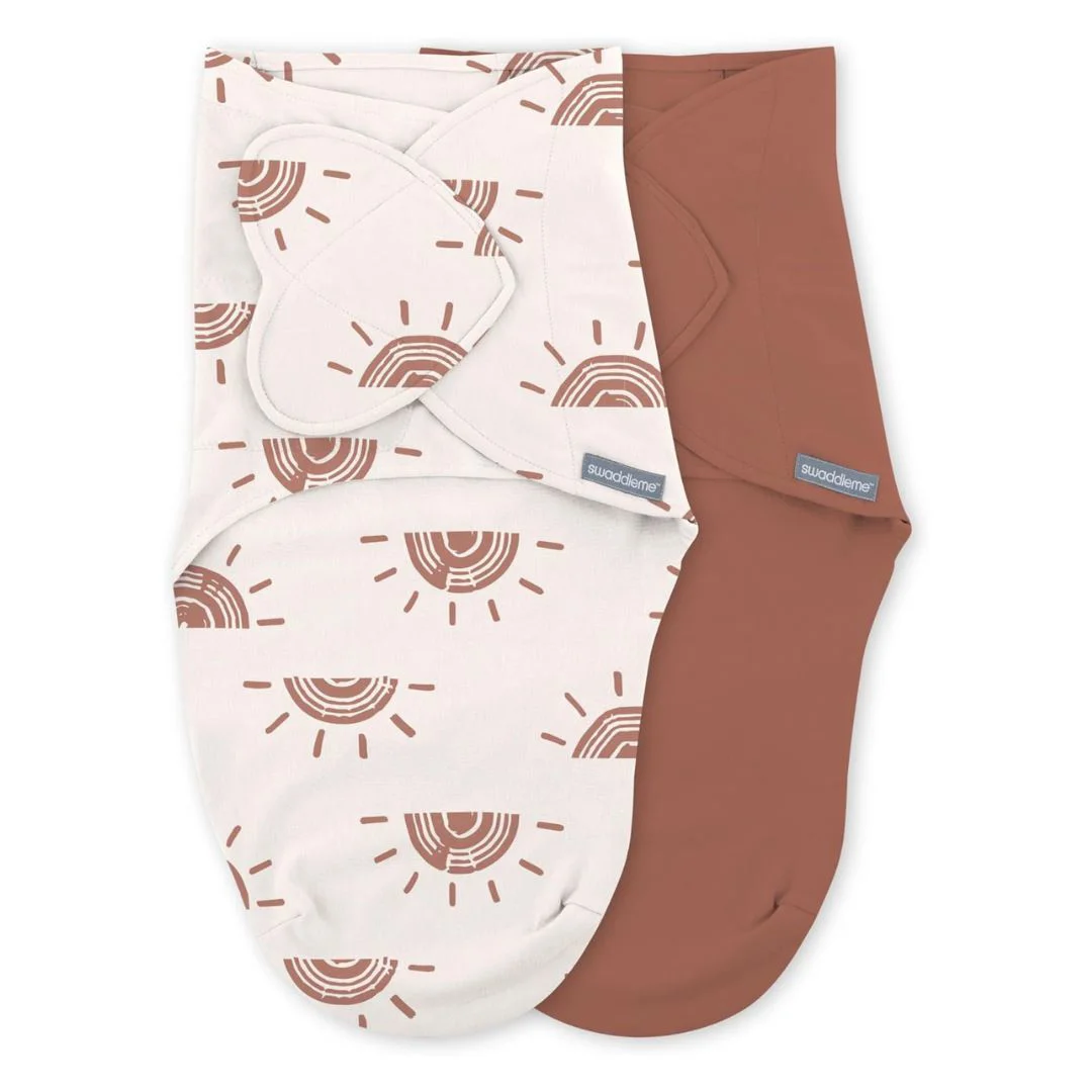 Set 2 sisteme de infasare Ingenuity Swaddle Me Rising Sun, colectia Monogram (0-3 luni) foto