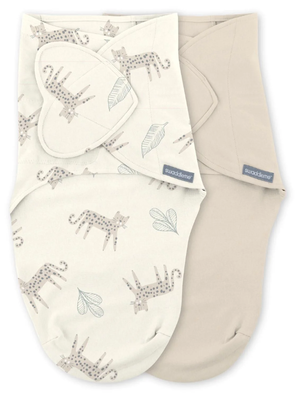 Set 2 sisteme de infasare Ingenuity Swaddle Me Born Free, colectia Monogram (0-3 luni) foto