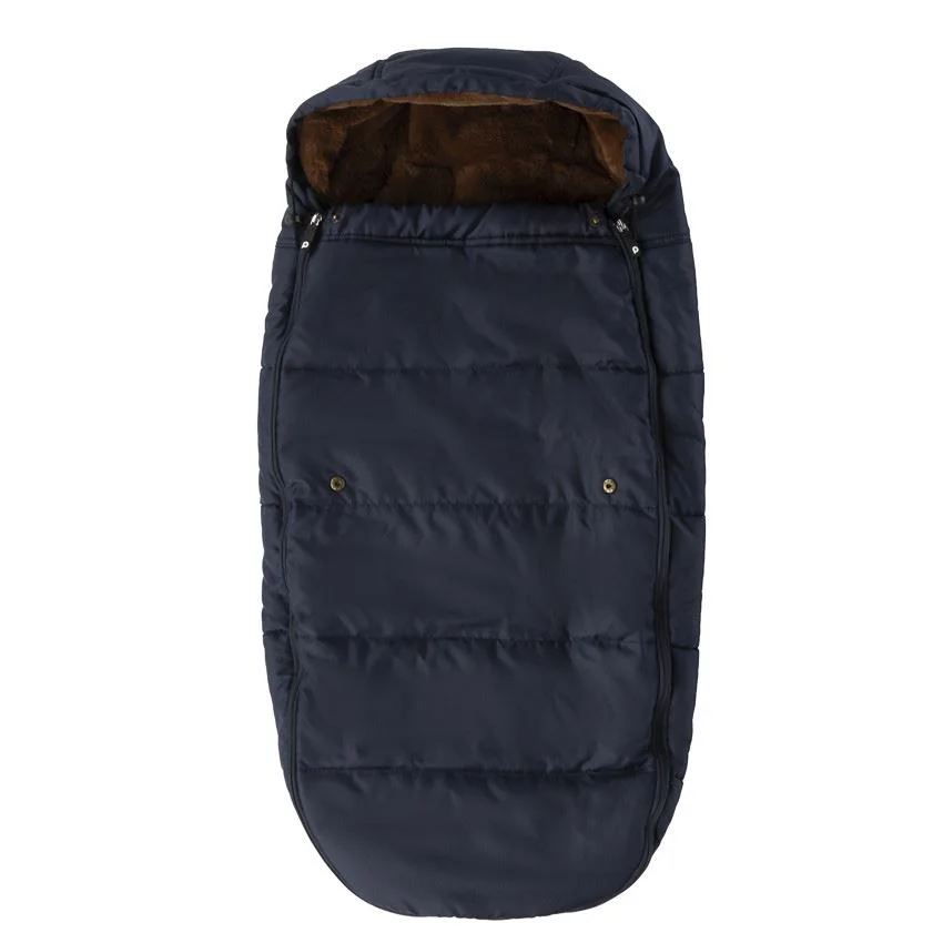 image for Зимний чехол для коляски Premaman Sherpa Navy Blue foto