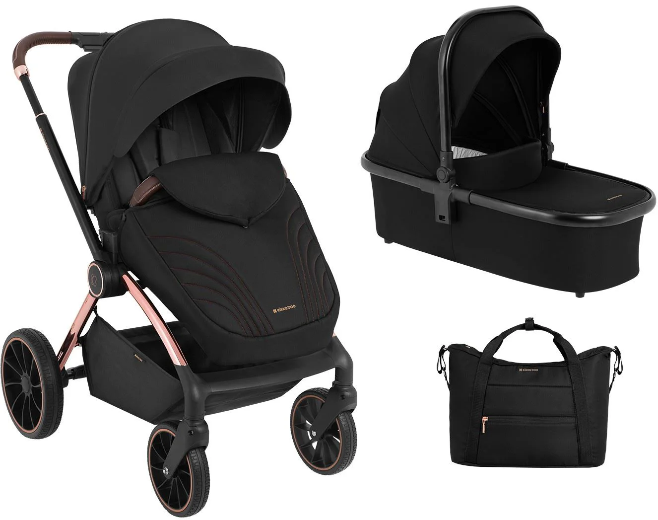 image for Carucior 2 in 1 KikkaBoo Kara Black foto