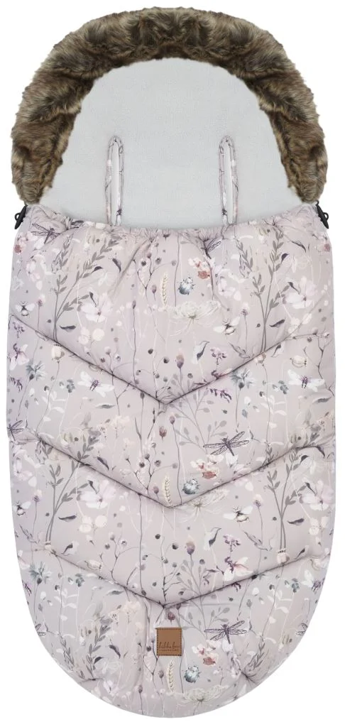 image for Husa de iarna pentru carucior KikkaBoo Luxury Dreamy Fields Grey foto