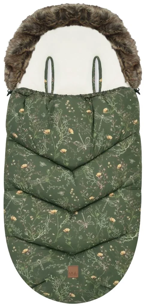 image for Husa de iarna pentru carucior KikkaBoo Luxury Secret Garden Green foto
