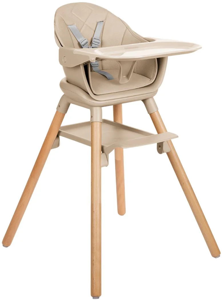 image for Scaun de masa 6 in 1 KikkaBoo Woody Beige foto