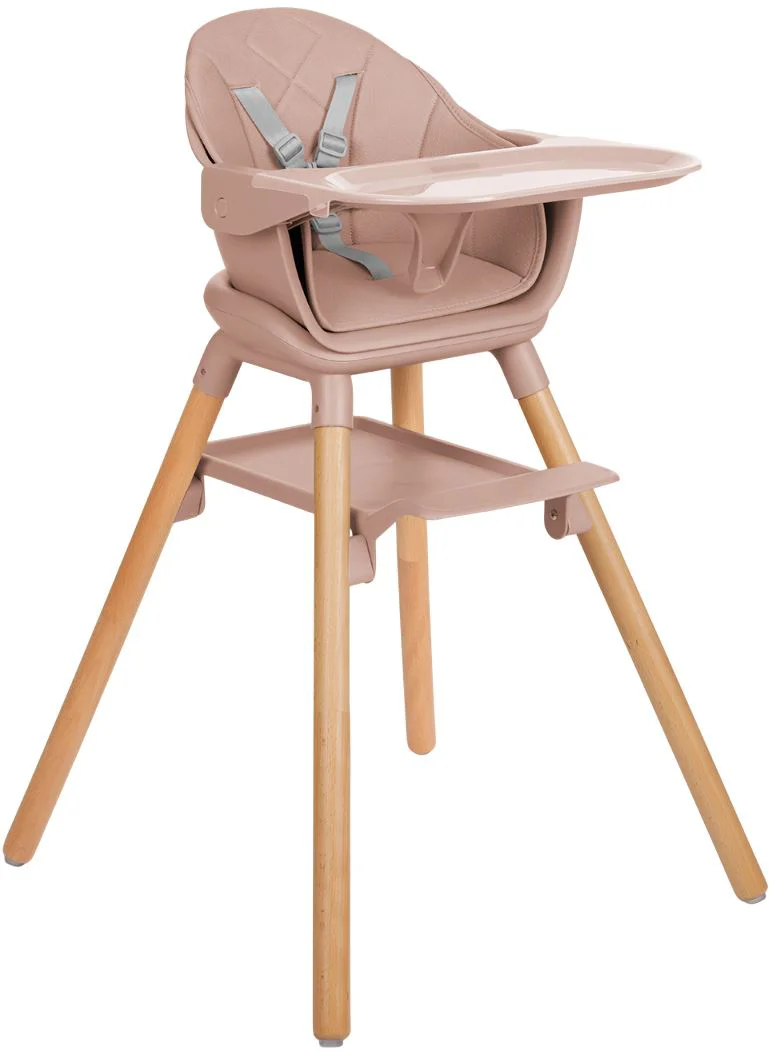 image for Scaun de masa 6 in 1 KikkaBoo Woody Pink foto