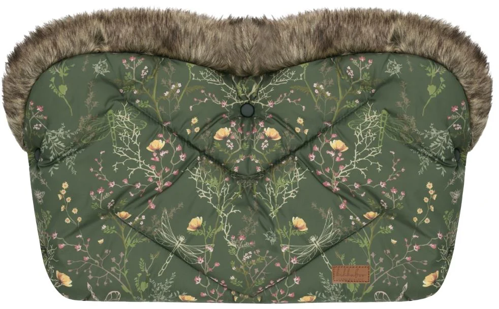 image for Manusi pentru carucior KikkaBoo Luxury Secret Garden Green foto