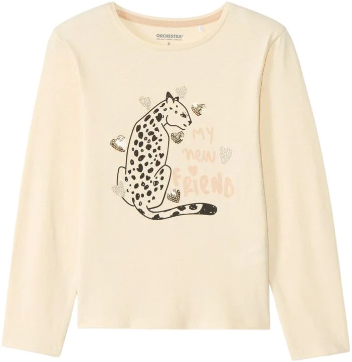 image for Orchestra Bluza cu maneca lunga Leopard Beige foto