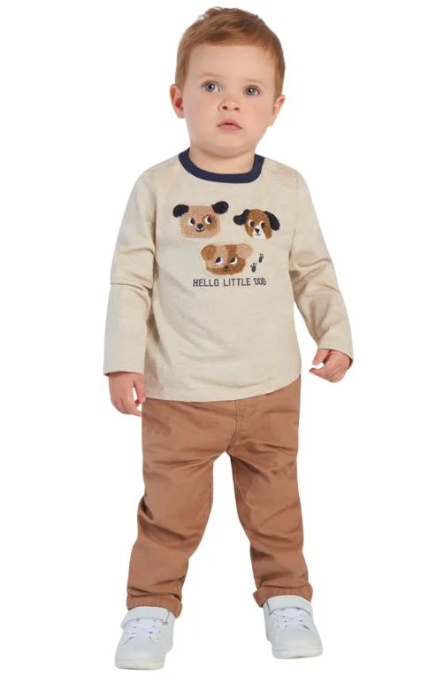 image for Orchestra Bluza cu maneca lunga Beige Dog foto