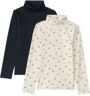 Orchestra Set 2 bluze cu guler inalt Beige foto