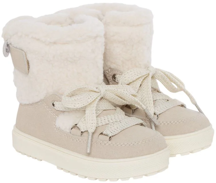 image for Saxo Blues Botine de iarna cu blanita Beige Sheep foto
