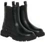 Saxo Blues Botine cu efect de piele cu nituri Black foto