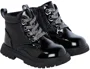 Saxo Blues Botine lacuite cu paiete Black foto