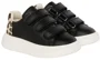 Saxo Blues Ghete cu efect de piele cu 3 benzi cu scai Black Leopard foto
