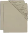 Простыни на резинке Jollein Jersey Olive Green, 120x60 см, 2 шт. foto