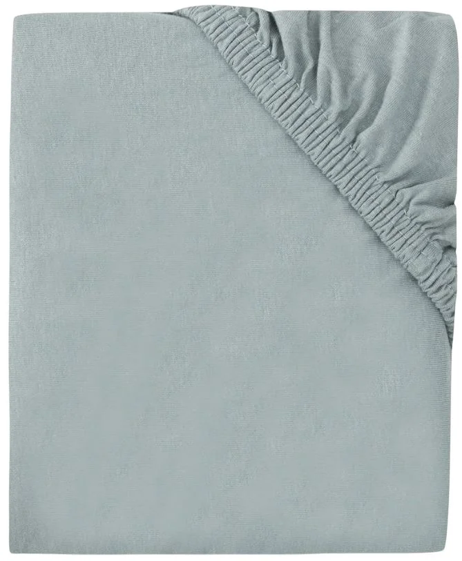 image for Простыня на резинке Jollein Jersey Sea Green, 120x60 см foto