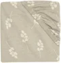 Cearsaf cu elastic Jollein Jersey Twig Olive Green, 120x60 cm foto