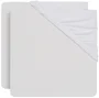 Простыни на резинке Jollein Jersey White, 40/50x80/90 см, 2 шт. foto