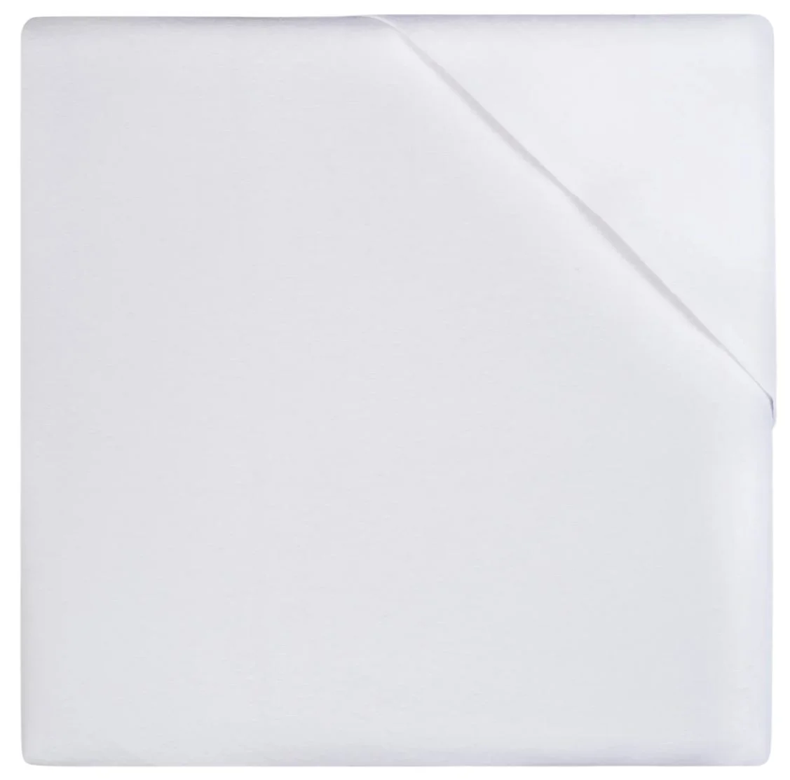Cearsaf impermeabil din flanel Jollein White, 90x50 cm foto