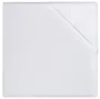 Cearsaf impermeabil din flanel Jollein White, 90x50 cm foto