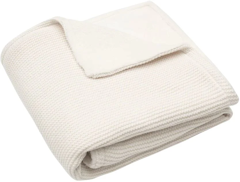 image for Paturica Jollein Basic Knit Ivory/Fleece, 75x100 cm foto