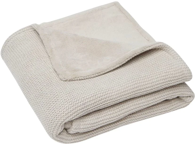 image for Paturica Jollein Basic Knit Nougat/Fleece, 75x100 cm foto