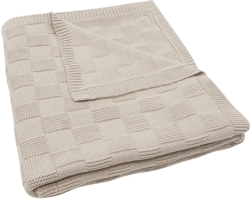 image for Paturica Jollein Box Knit Warm Sand GOTS, 100x150 cm foto